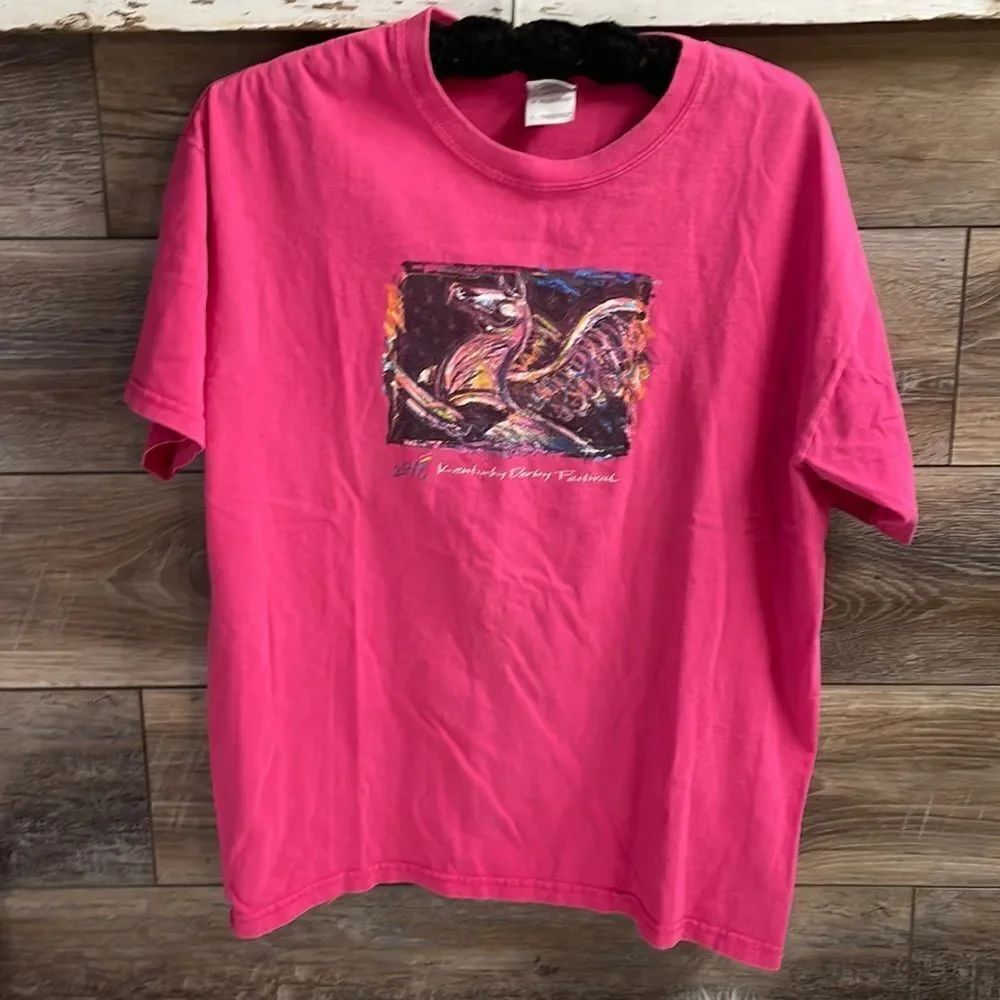 Kentucky Derby Festival Tshirt Ladies Size L Pink